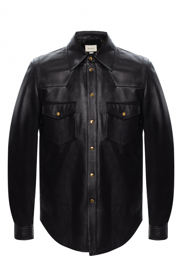 Gucci Leather shirt